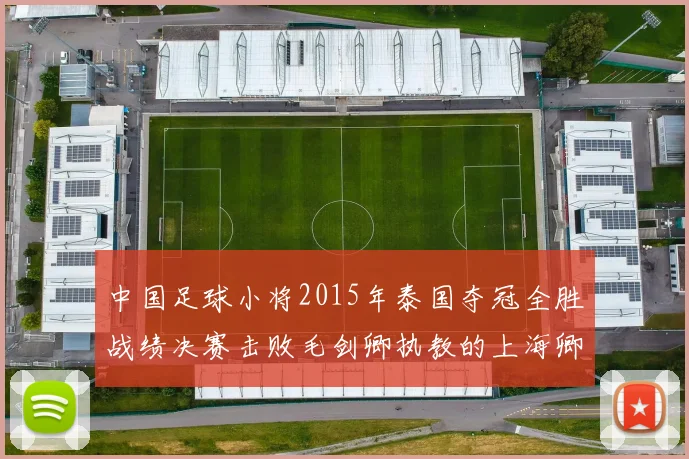中国足球小将2015年泰国夺冠全胜战绩决赛击败毛剑卿执教的上海卿训